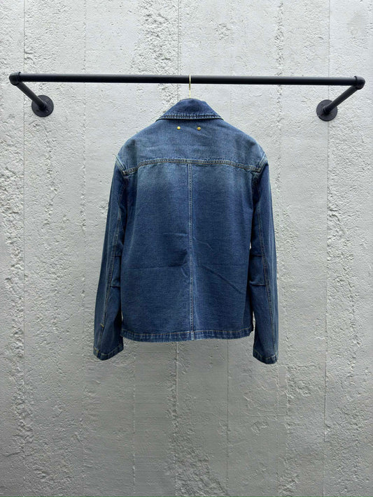 1V  25SS  embossed pocket denim jacket