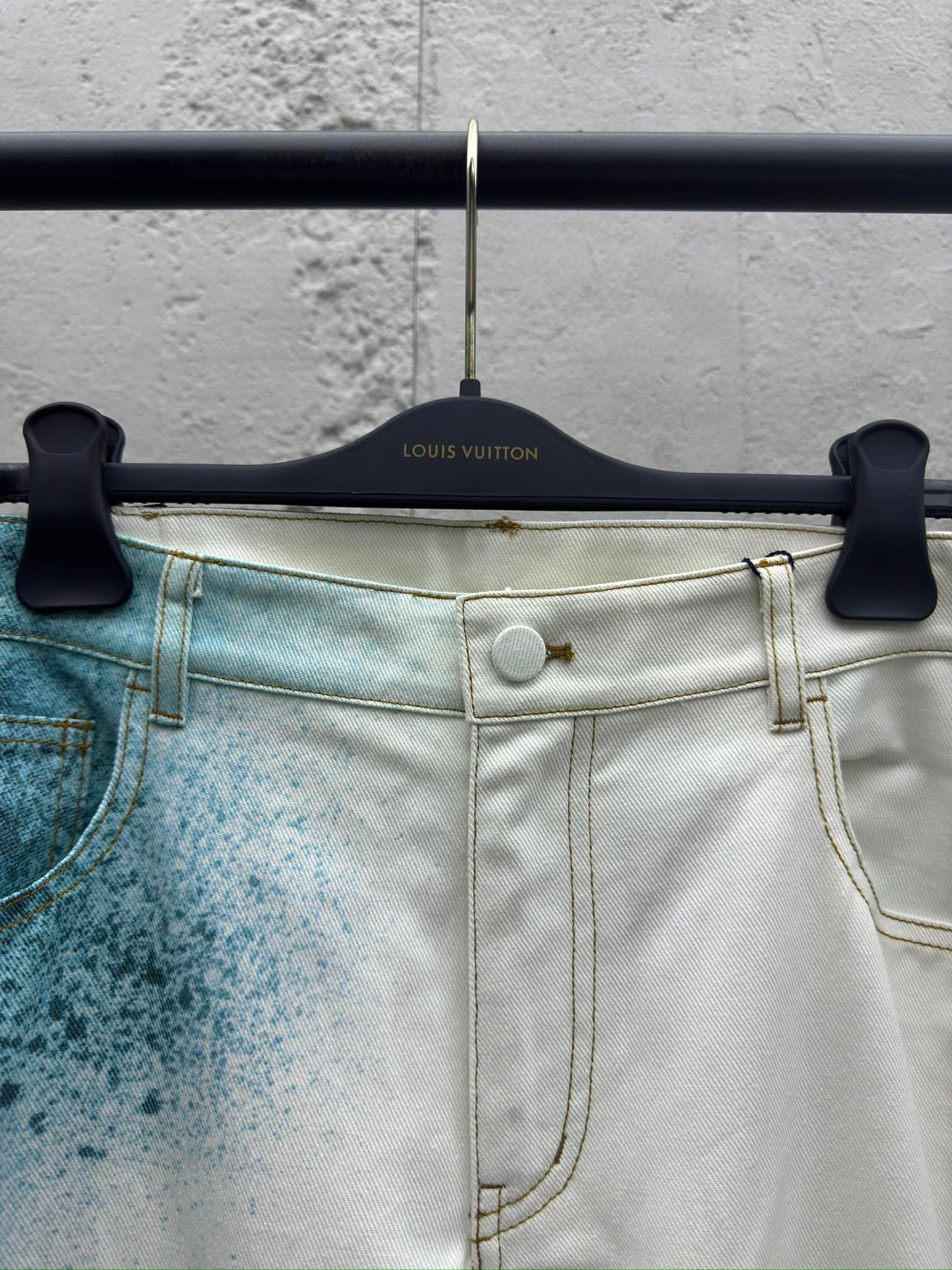 1V  Ink-splashed Starry Blue Jeans