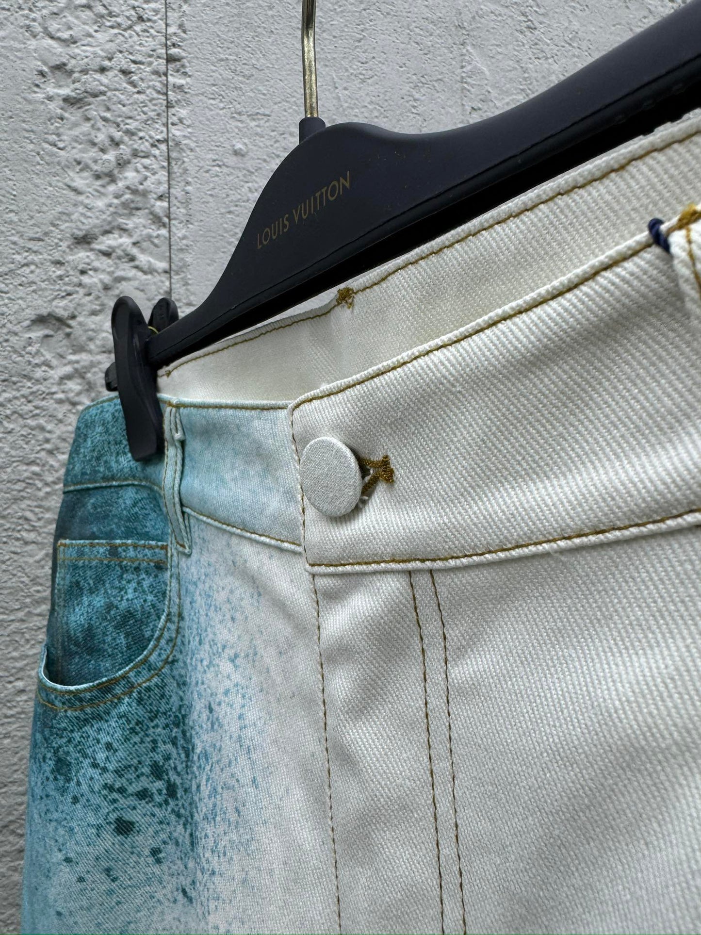 1V  Ink-splashed Starry Blue Jeans