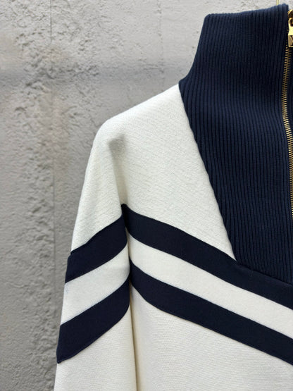 1V  25SS College Line Embroidered Jacket