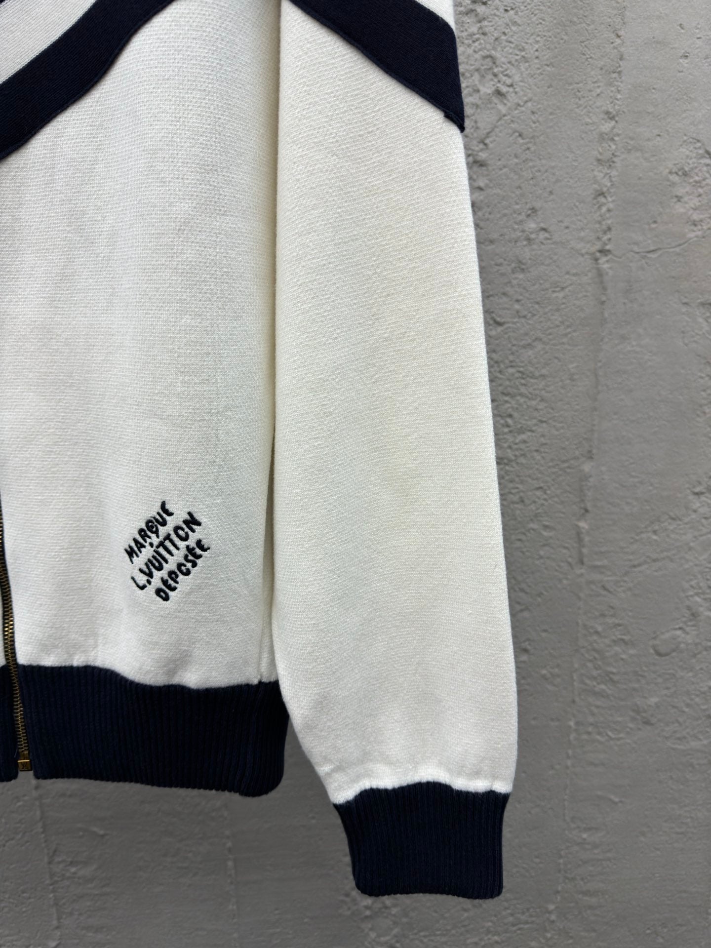 1V  25SS College Line Embroidered Jacket