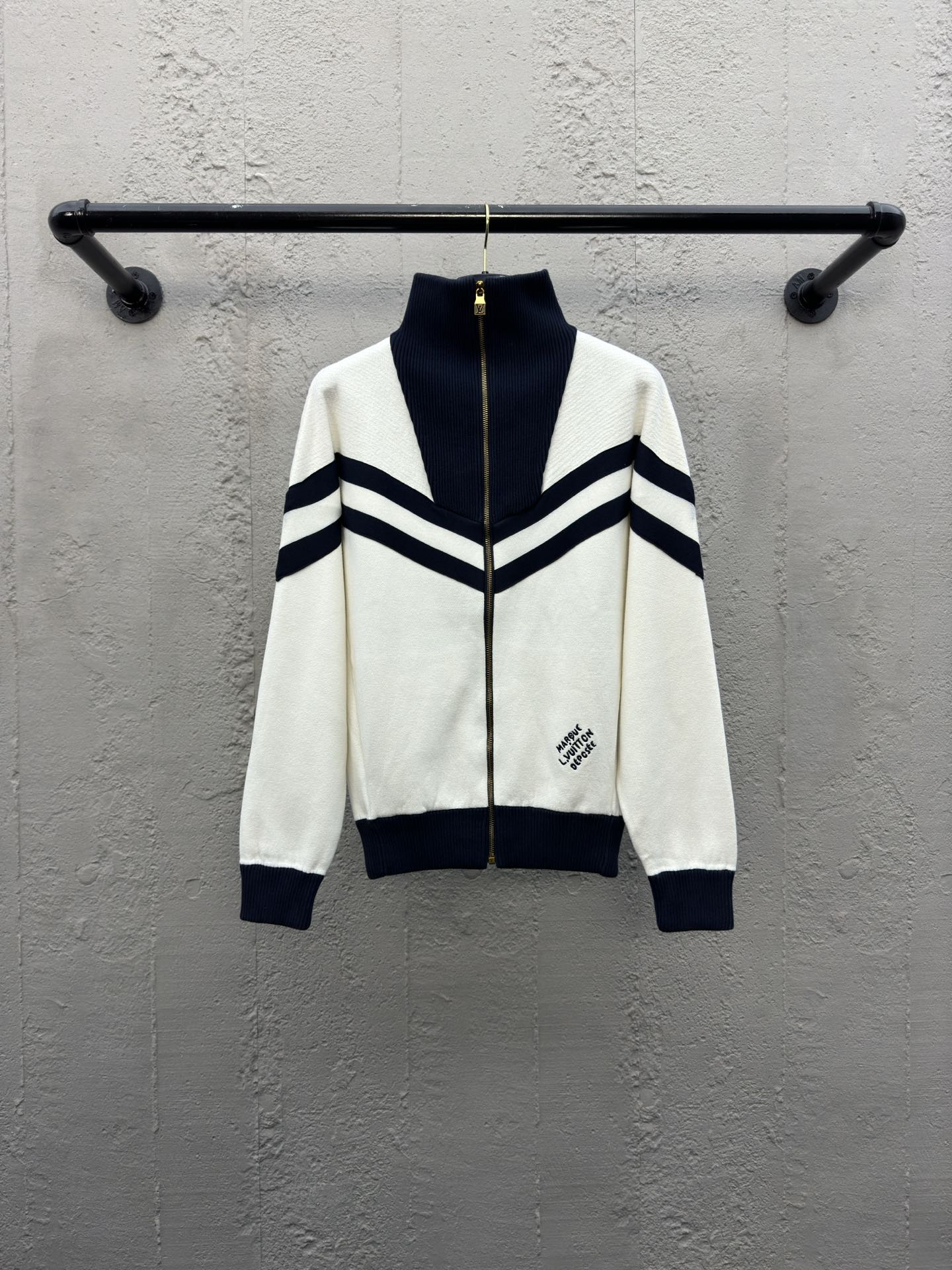 1V  25SS College Line Embroidered Jacket