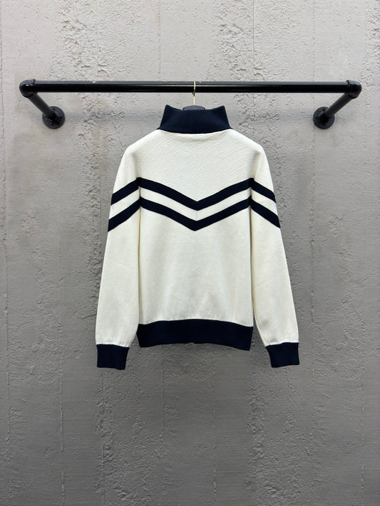 1V  25SS College Line Embroidered Jacket
