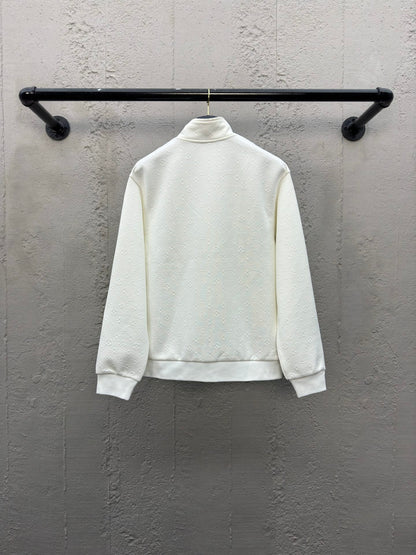 1V  jacquard sweater jacket