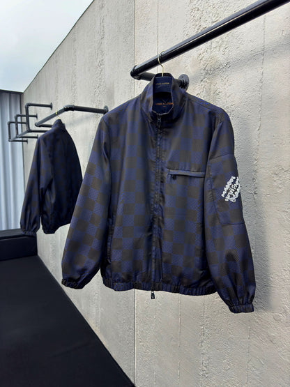 1V  plaid woven jacket