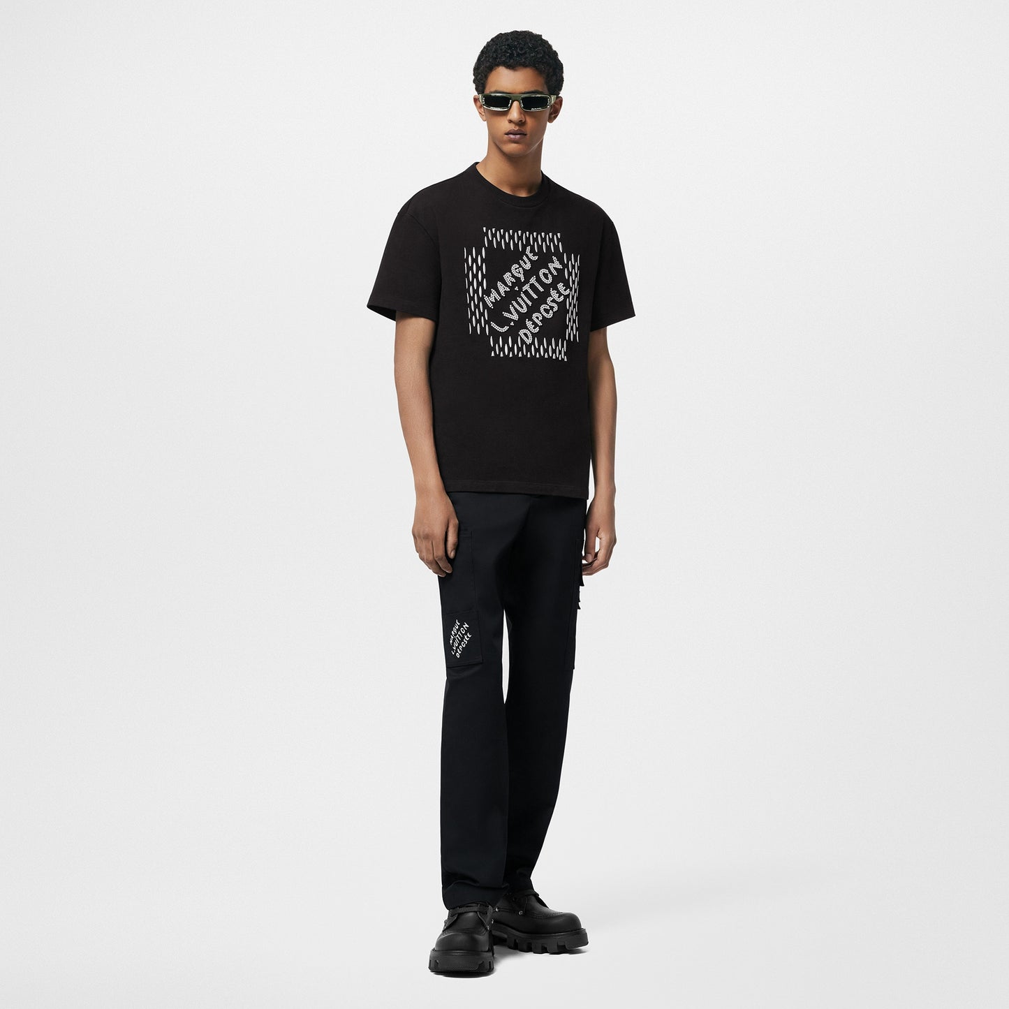 1V Embroidered Signature Cotton T-Shirt