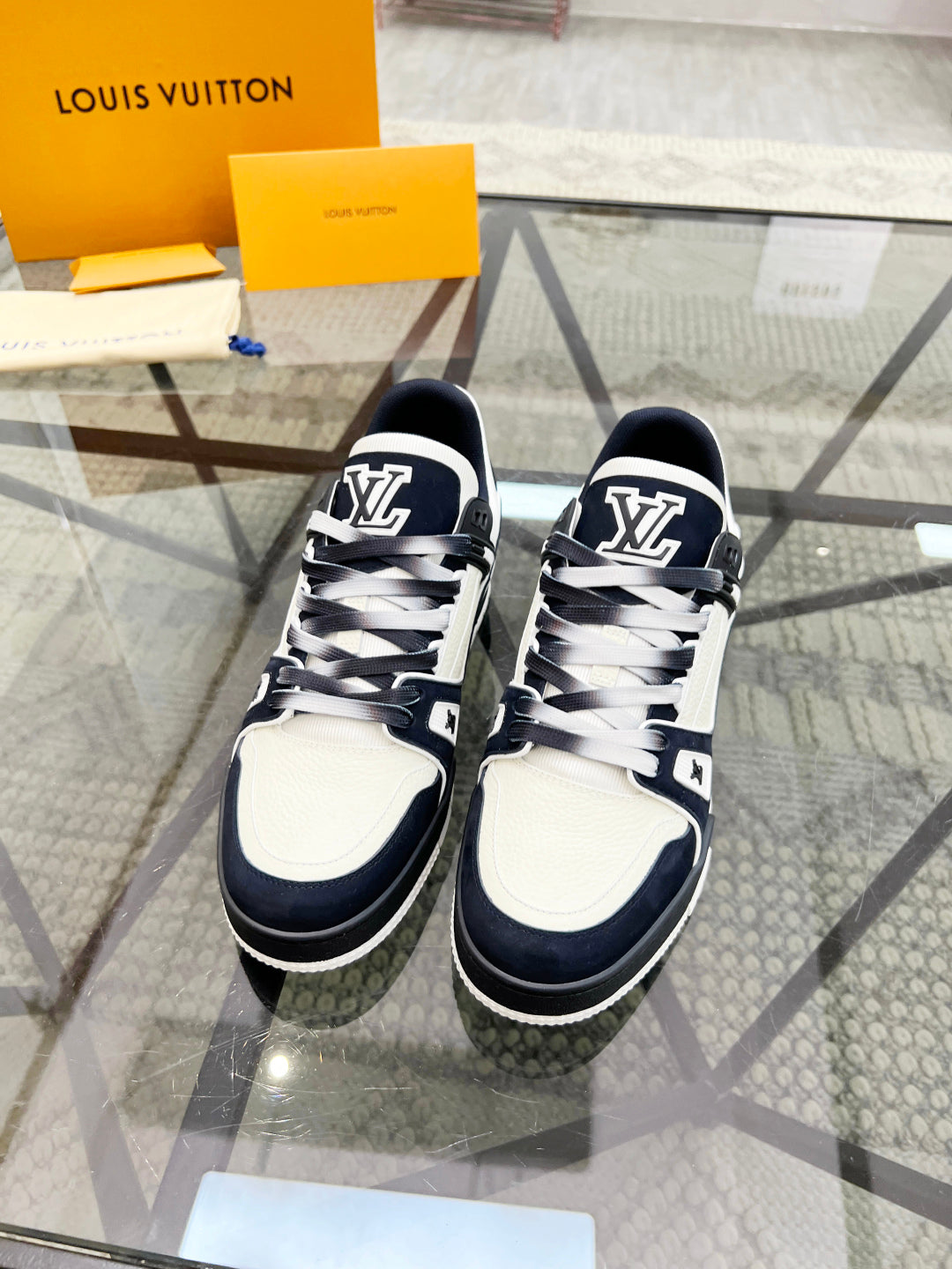 1V  Black and White Sneaker