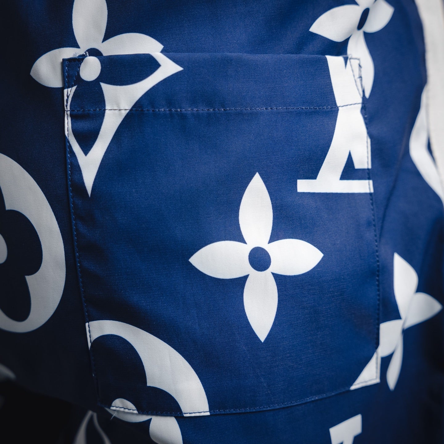 1V Jacquard Cotton Shorts