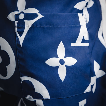 1V Jacquard Cotton Shorts