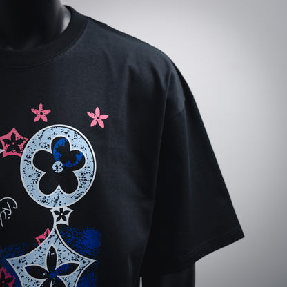 1V Monogram Flower  T-Shirt