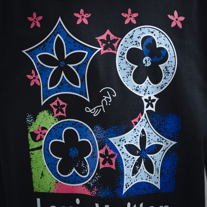 1V Monogram Flower  T-Shirt
