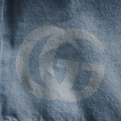 G  2025  Lasered denim shorts