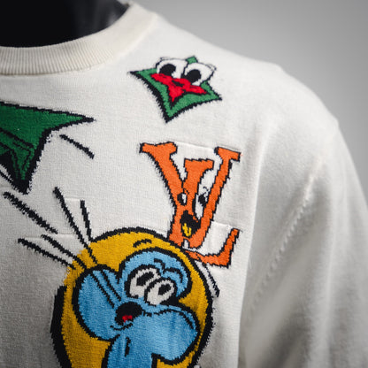 1V Graphic Jacquard Jersey T-Shirt