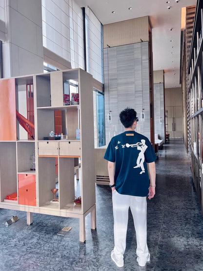 1V Graphic Jacquard Jersey T-Shirt